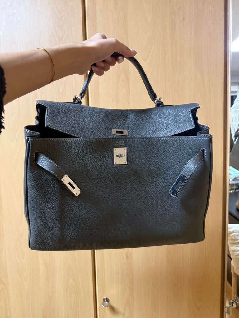 Hermes kelly 40 clemence gray, Handtassen en Accessoires, Tassen | Damestassen, Ophalen, Zo goed als nieuw