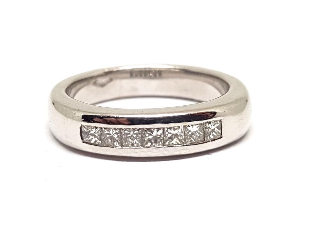 Diamant Memory Ring 0.35ct., Bijoux, Sacs & Beauté, Bagues, Neuf, Enlèvement ou Envoi, Or, Or