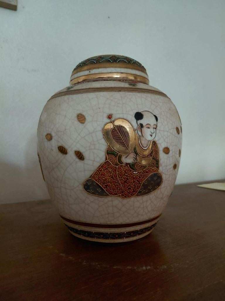 Japanse Satsuma gemberpot, Antiek en Kunst, Ophalen