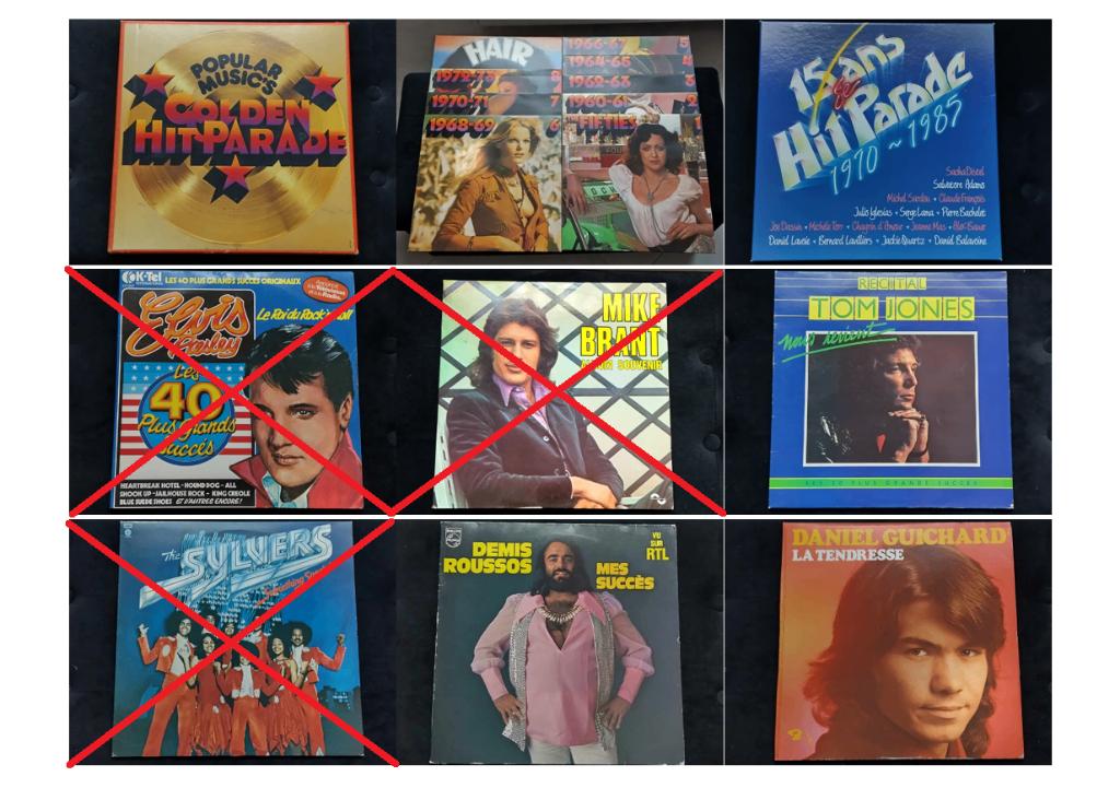 33 rpm vintage vinyl 1ste hands (34 stuks) - 4€ per stuk, Ophalen, Gebruikt