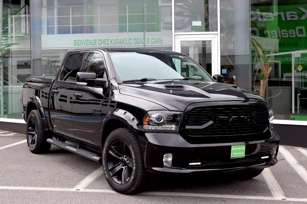 DODGE RAM 5.7i 401CV LPG 200L SPORT CREW CAB FULL TVAC, Automaat, 3710 kg, Zwart, Leder