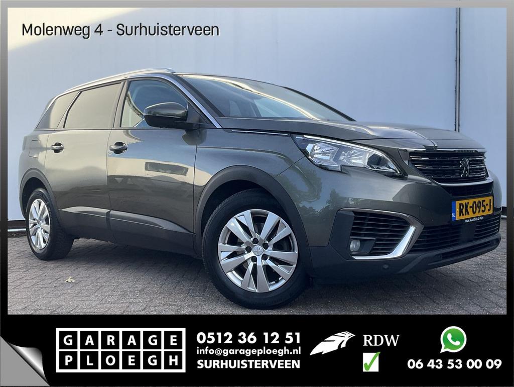 Peugeot 5008 7-Pers 1.2 PureTech Automaat Nav/Cam Carplay Cr, Autos, Peugeot, Argent ou Gris, Achat, Entreprise, Carnet d'entretien