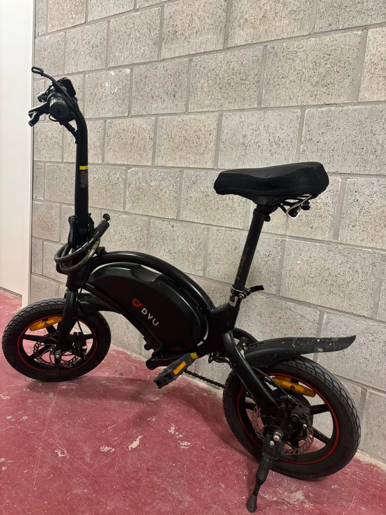 Dyu elektrische plooifiets met gashendel 25km/h, Fietsen en Brommers, Zo goed als nieuw, 59 cm of meer, 30 tot 50 km per accu