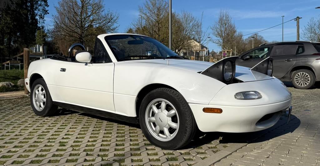 Mazda MX-5 NA 1991, Auto's, Mazda, Cabriolet, Wit, Handgeschakeld, 2 deurs