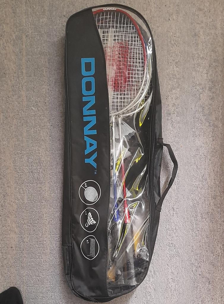 Badminton - set, Sport en Fitness, Badminton, Ophalen, Zo goed als nieuw, Racket(s)