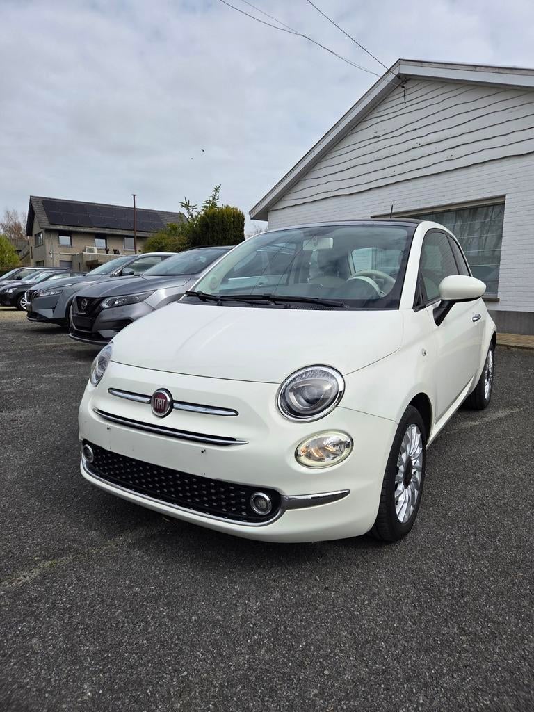 Fiat 500, Auto's, Fiat, Voorwielaandrijving, 4 zetels, Stof, Wit