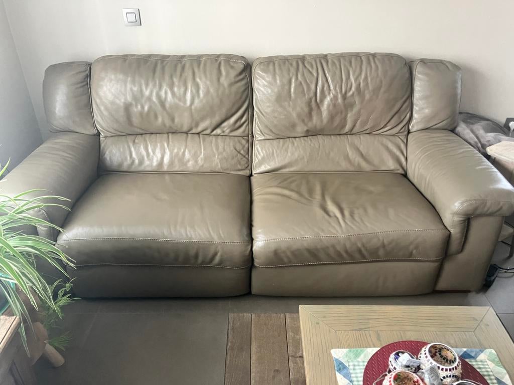 Relax Salon 2,5 en relax zetel 1, Huis en Inrichting, Ophalen, Gebruikt, Leer