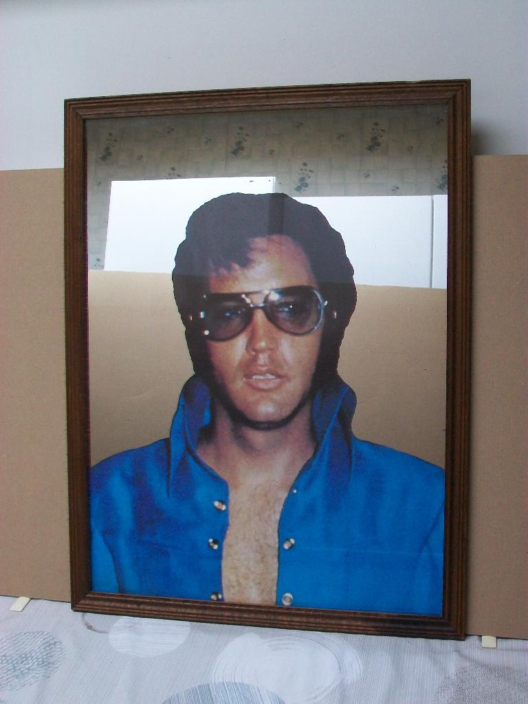 Elvis Spiegel - The King of Rock and Roll Las Vegas  Vintage, Ophalen, Gebruikt, Overige typen