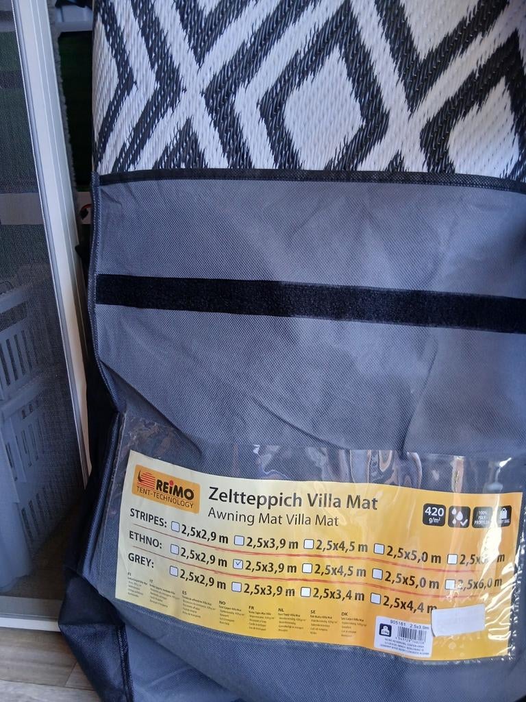 Tapis de sol Mat villa REIMO, Caravanes & Camping, Enlèvement, Comme neuf, Accessoire de mobilier de camping