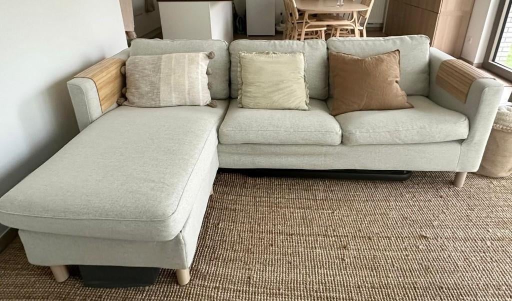 KEA PÄRUP hoekzetel met opbergruimte – zeer goede staat, 200 à 250 cm, Comme neuf, Enlèvement, Modern