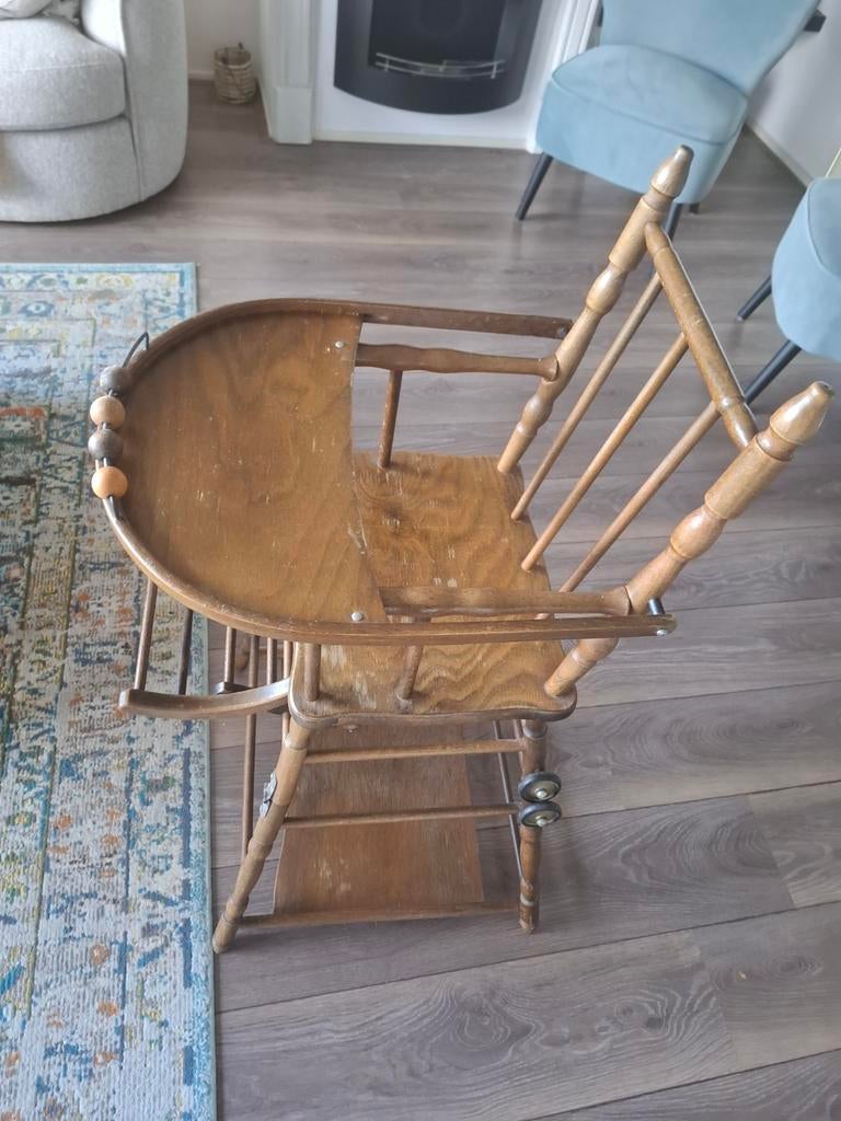 Nostalgische kinderstoel/tafel en stoeltje, Antiek en Kunst, Ophalen