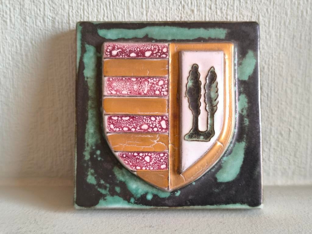 Keramiek wapenschild van Stokkem, Ophalen of Verzenden