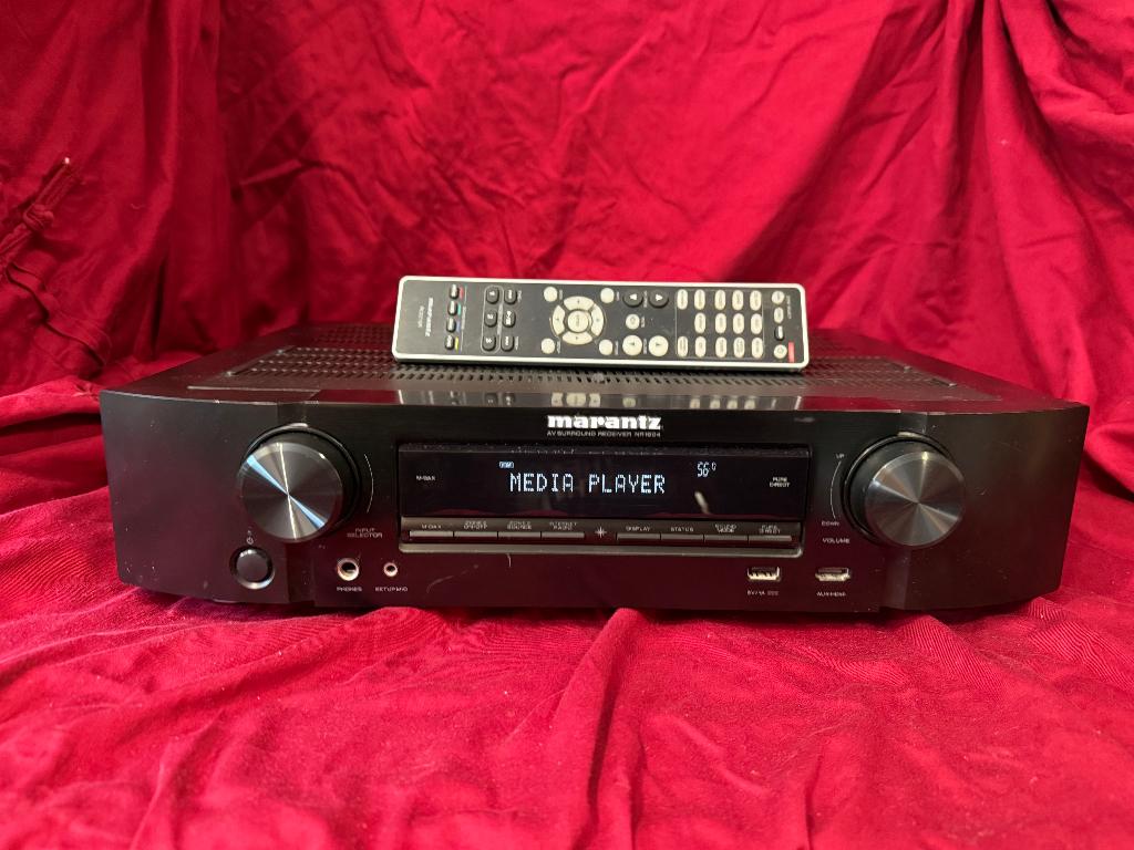 Marantz NR1604 7.1 home cinema receiver met afst bed., 7.1-systeem, Zo goed als nieuw, Overige spelers, 40 tot 70 watt