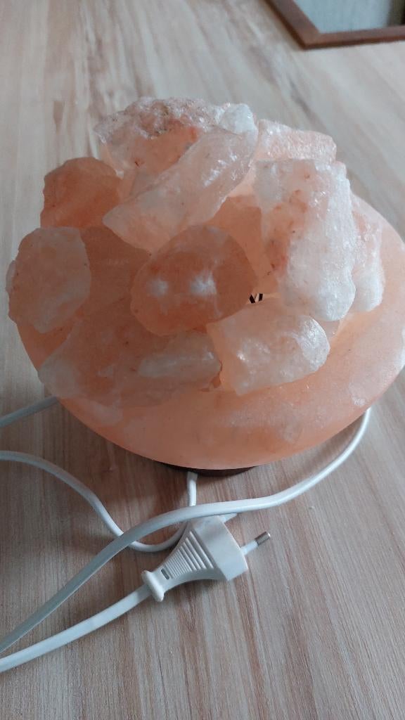 te koop zoutsteen schaal met lamp, Ophalen, Nieuw