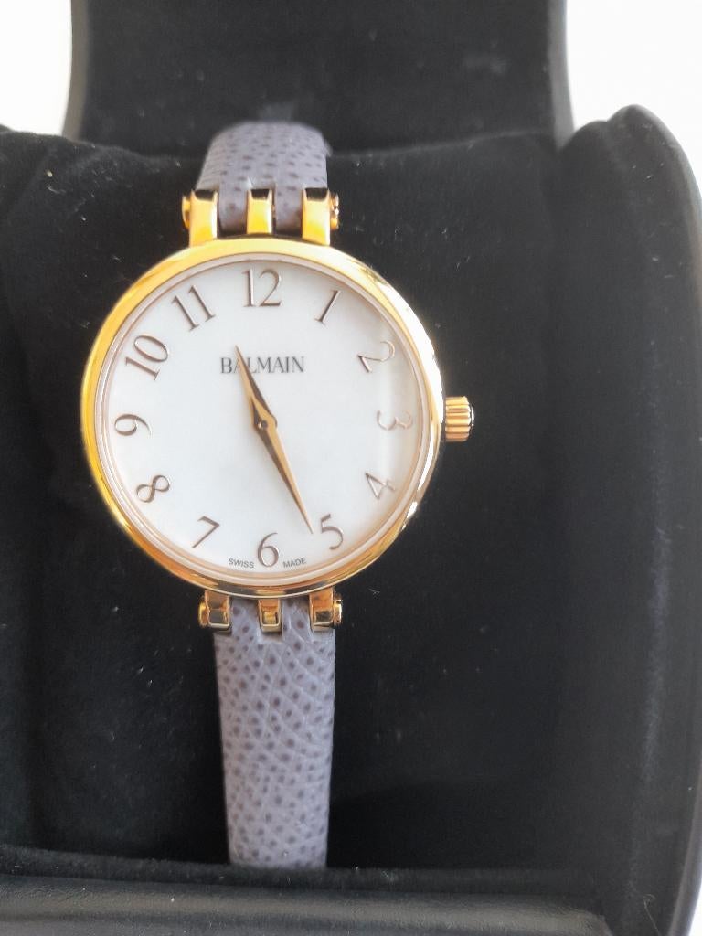 horloge Balmain, Handtassen en Accessoires, Overige materialen, Leer, Polshorloge, Zo goed als nieuw