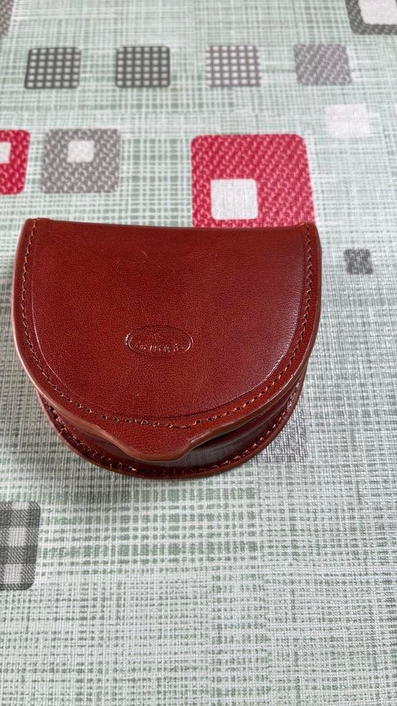 Portemonnee voor mannen echt leder, Handtassen en Accessoires, Portemonnees, Bruin, Zo goed als nieuw, Leder, Ophalen