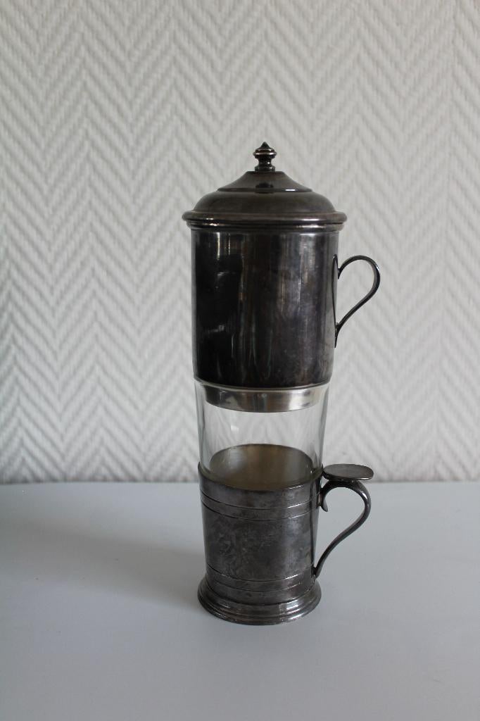 Filtre à café en métal argenté Wiskemann., Antiquités & Art, Enlèvement ou Envoi, Argent
