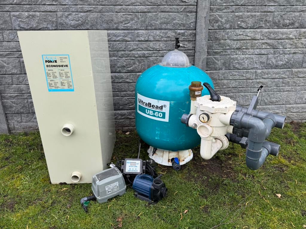 complet filtres pour étang/piscine UB 60/tamis/pompe, etc., Enlèvement ou Envoi, Comme neuf, Filtre