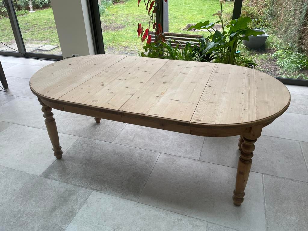 Table extensible de style abbaye/monastère/fermier, Maison & Meubles, Enlèvement, Comme neuf, Ovale