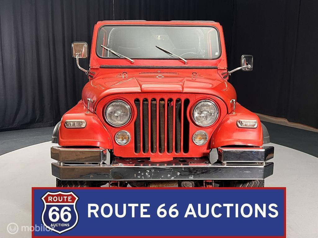 Jeep CJ-7 | 1978 | Route 66 Auctions, Jeep, Zwart, Bedrijf, Handgeschakeld