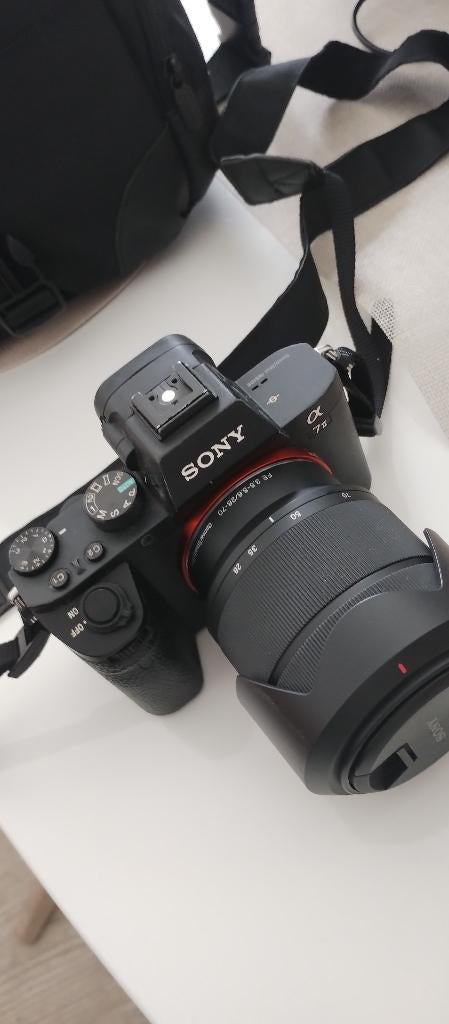 Sony 7 VII Alpha 2 28-70 oss 5000 foto's batterij + lading, Gebruikt, Spiegelreflex, Ophalen of Verzenden, Sony