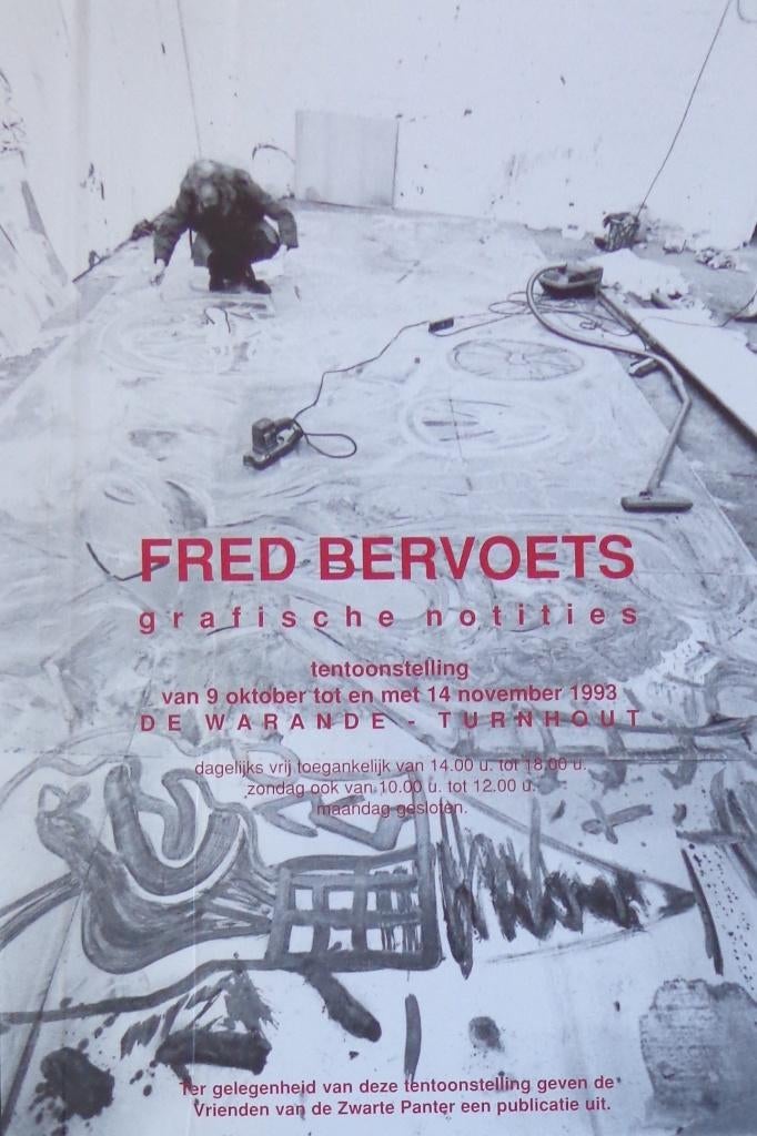 FRED BERVOETS / AFFICHE / KLEUROFFSET / 80x60cm / PANTER, Antiek en Kunst, Kunst | Litho's en Zeefdrukken, Ophalen of Verzenden