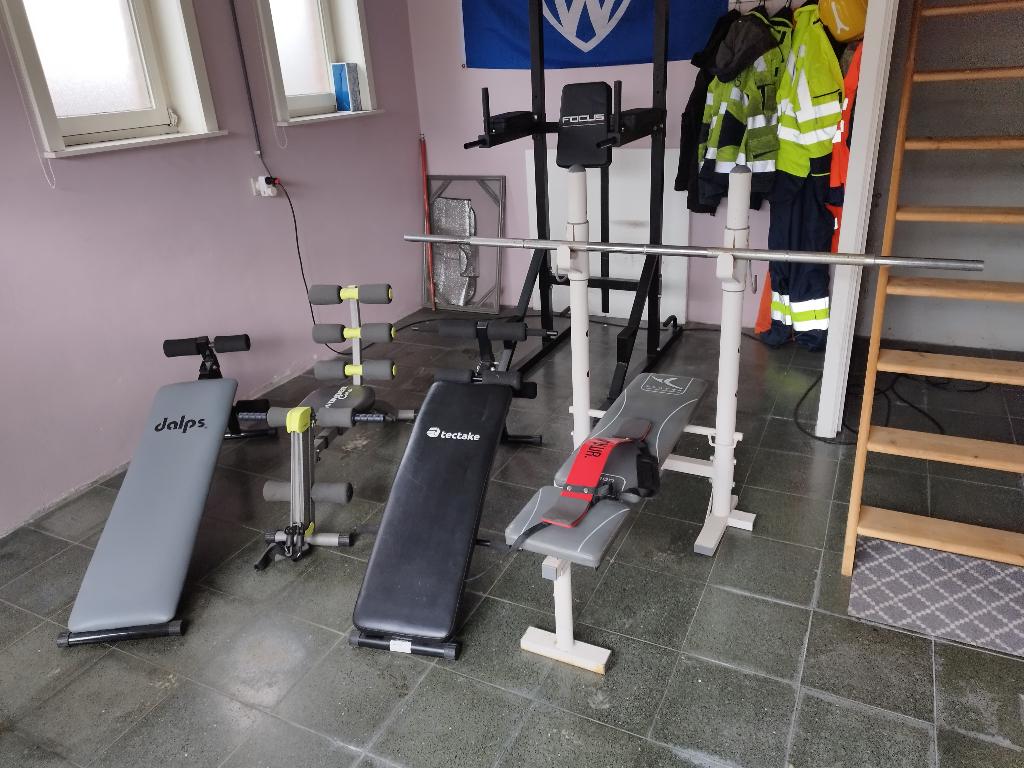 Fitness materiaal home gym set, Ophalen, Zo goed als nieuw