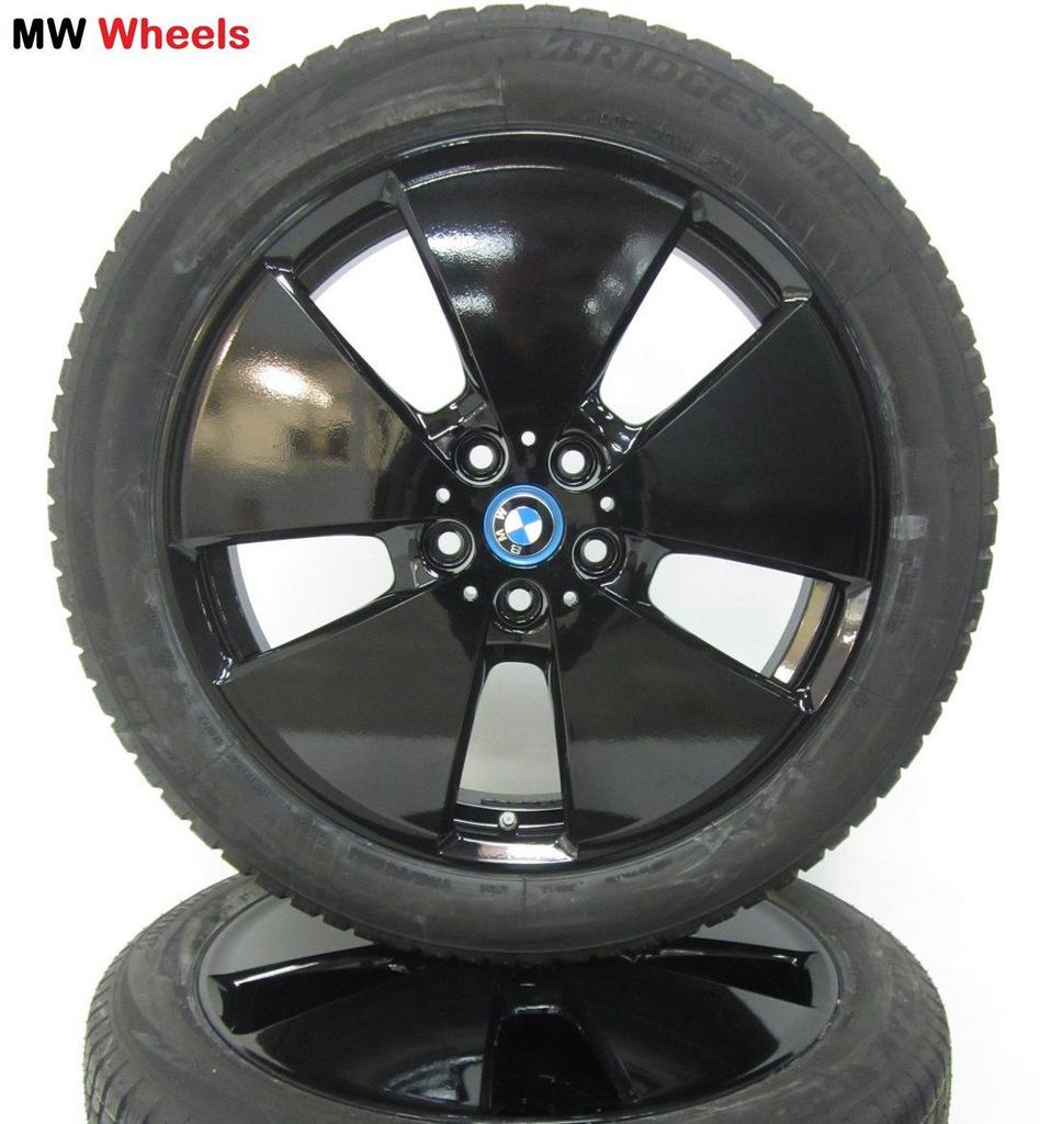 Originele BMW i3 velgen 19 inch met winterbanden en sensoren, Auto-onderdelen, Banden en Velgen, 19 inch, Gebruikt, 155 mm, -
