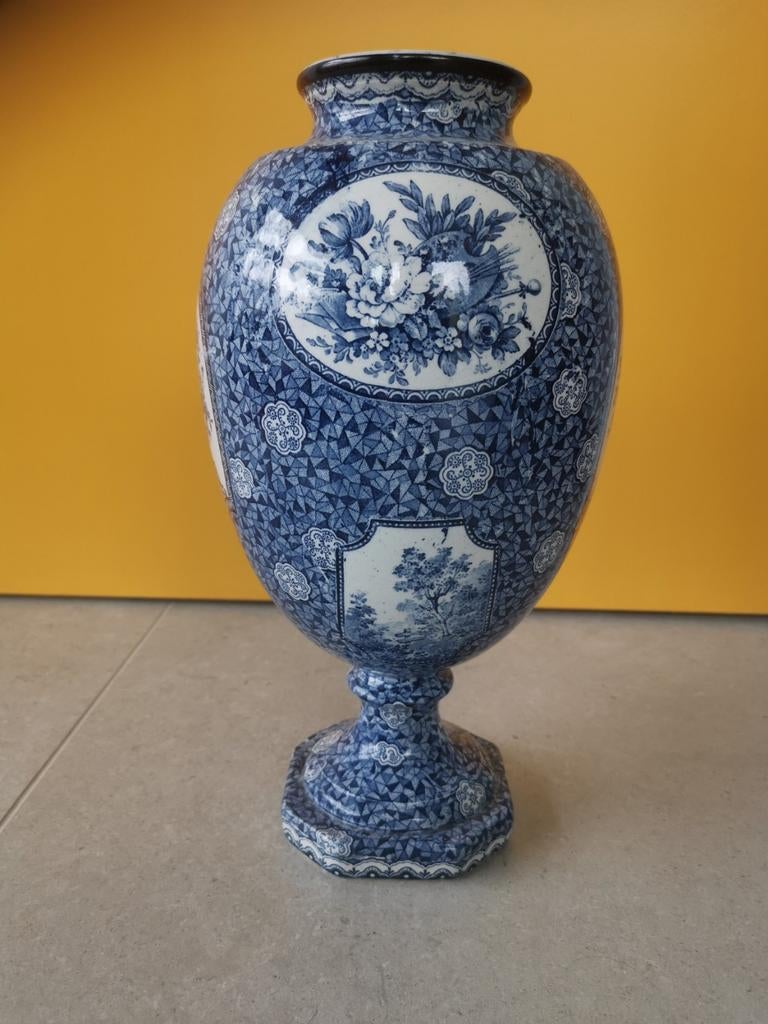 prachtige vaas in Delfs blauw, Ophalen