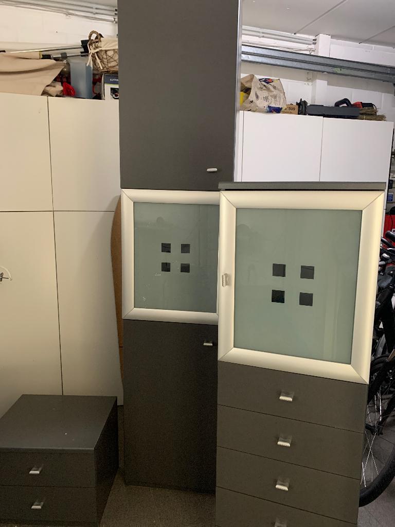 Set kolomkasten, Huis en Inrichting, Kasten | Overige, Ophalen, Gebruikt