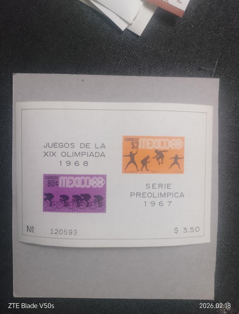 Postzegels Olympia Mexiko, Ophalen of Verzenden