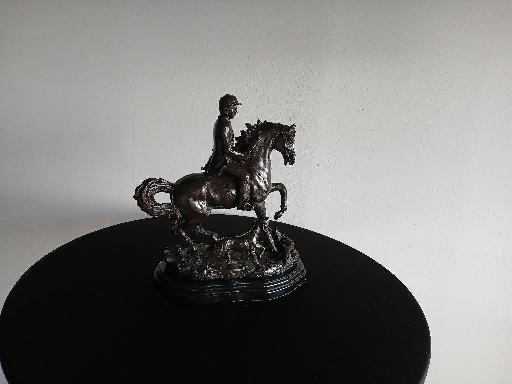 Jules Moigniez  bronzen beeld, Antiek en Kunst, Antiek | Brons en Koper, Ophalen of Verzenden