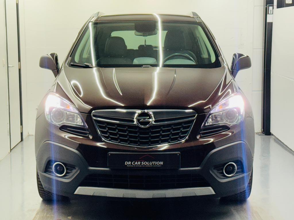 Opel Mokka 4x4 1.4i Turbo navi leder camera ac xenon euro6b, Auto's, Opel, Monovolume, 4 cilinders, Bruin, Leder