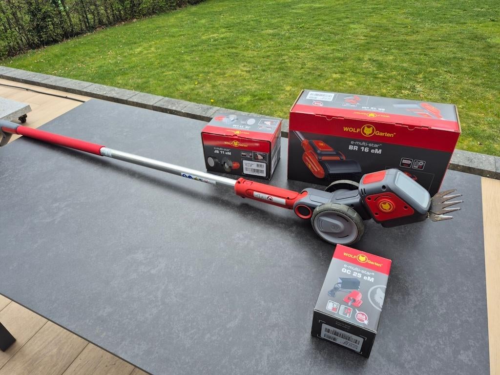 WOLF Garten e-multi-star accusteel en accessoires, Moins de 10 cm, Wolf Garten, Comme neuf, Enlèvement