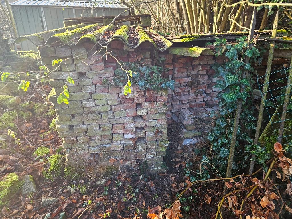 Handgekuiste bakstenen, Doe-het-zelf en Bouw, Metselstenen, Ophalen, Gebruikt, Bakstenen