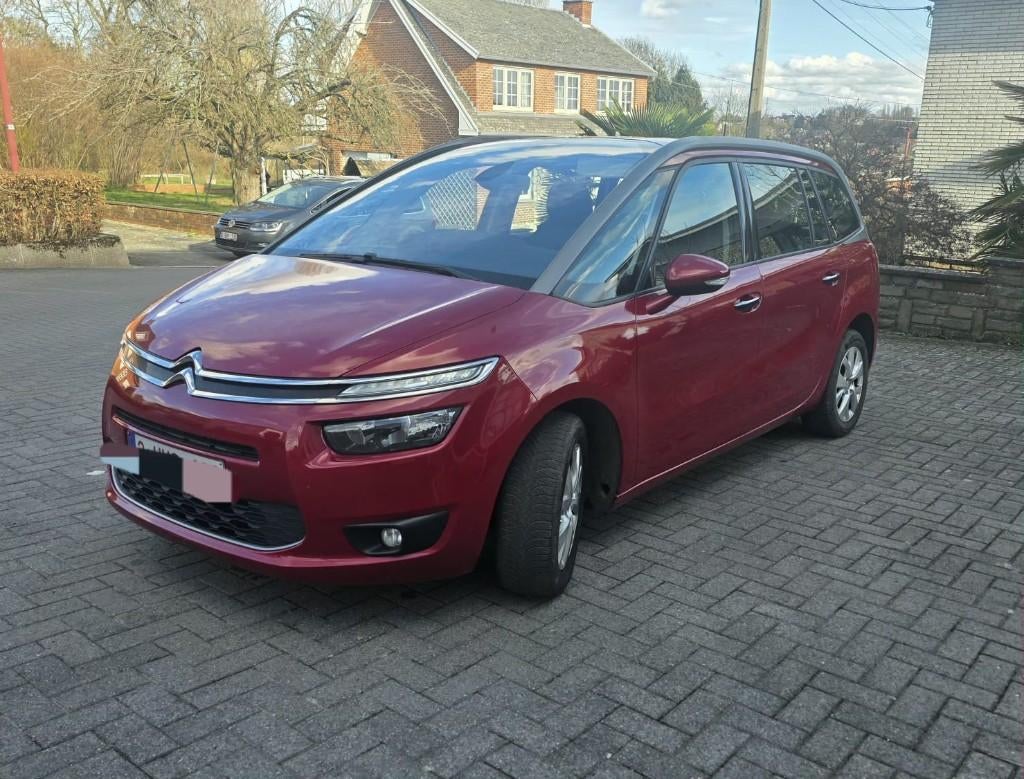 Citroen c4 picasse 7 place 2015 1.6 hdi facefilt, Autos, Citroën, Rouge, Euro 5, 7 places, Boîte manuelle