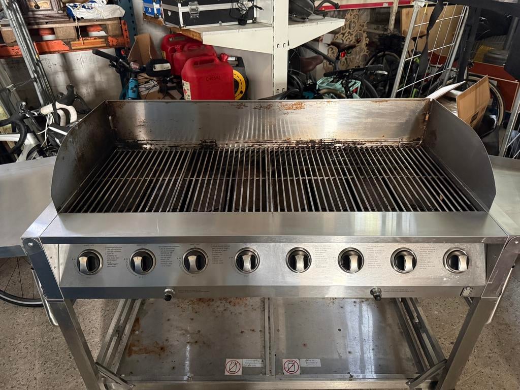 Grote gas BBQ met 2 gas aansluitingen, Tuin en Terras, Buitenkeukens, Ophalen, Zo goed als nieuw, Gas