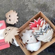 Partij Venetiaanse Papier-Maché Maskers, Ophalen of Verzenden, Zo goed als nieuw