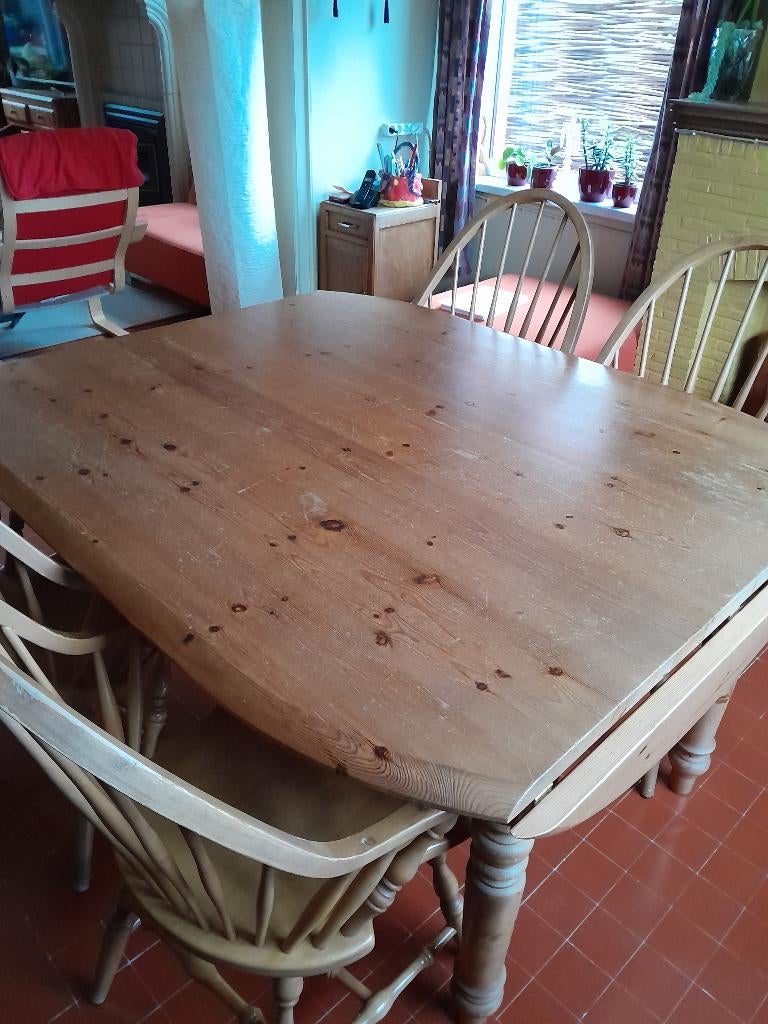 tafel met stoelen, Ophalen