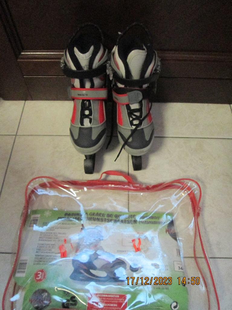Patins à glace « MOSQUTO » de qualité ajustables P 34 à 36, Sport en Fitness, Schaatsen, Nieuw, IJshockeyschaatsen, Overige merken