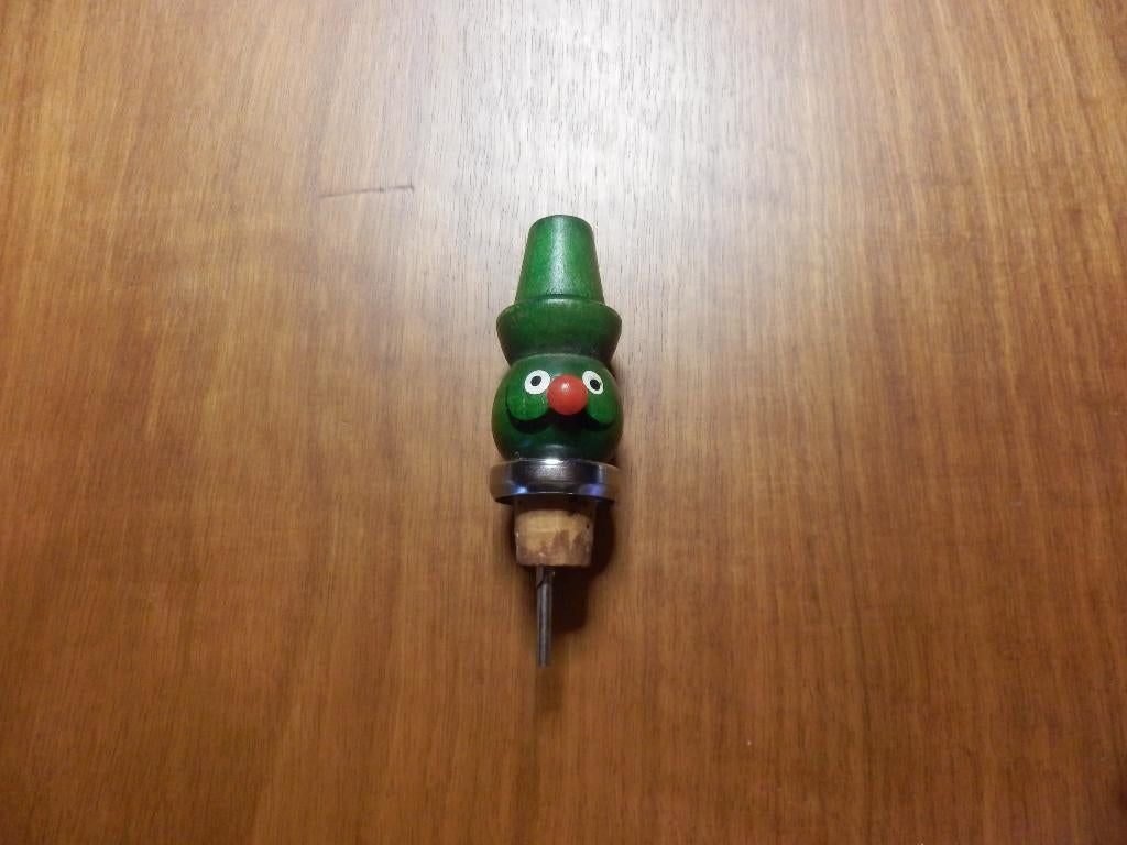 (3)- bouchon bouteille clown vert, Ophalen of Verzenden, Zo goed als nieuw, Overige typen