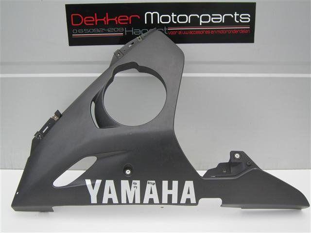 Linker Onderkuip Yamaha YZF R6 2003-2004 Mat Zwart Netjes!, Motos, -, Utilisé, -, -