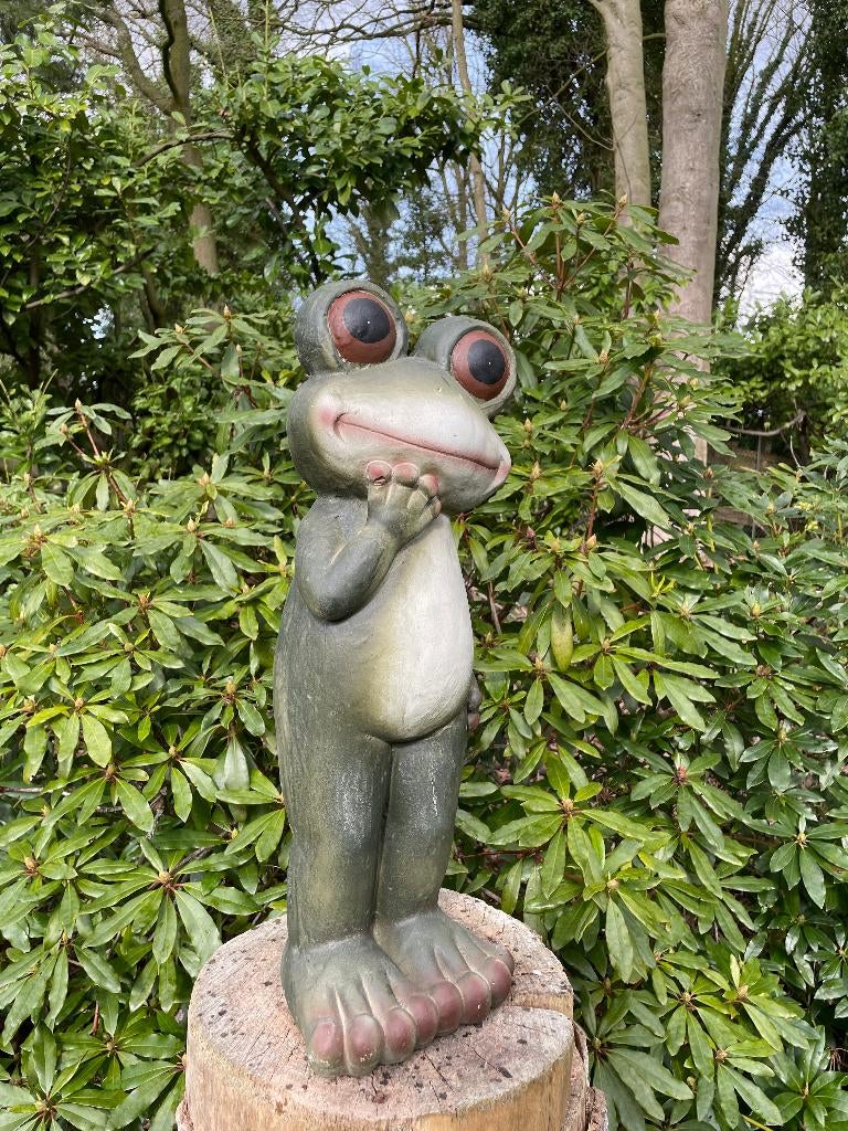 Beeld kikker, tuin, zen, zwembad, vijver yoga 60cm, Tuin en Terras, Ophalen, Nieuw, Kunststof, Dierenbeeld