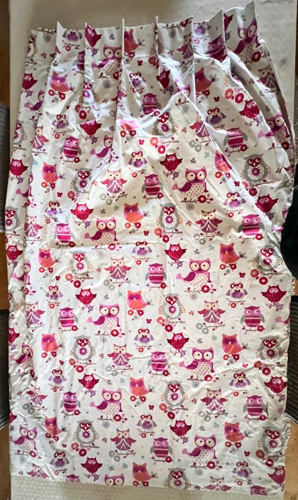 Heytens gevoerde gordijnen - twee stuks, Autres couleurs, Comme neuf, 50 à 100 cm, Kinderkamer