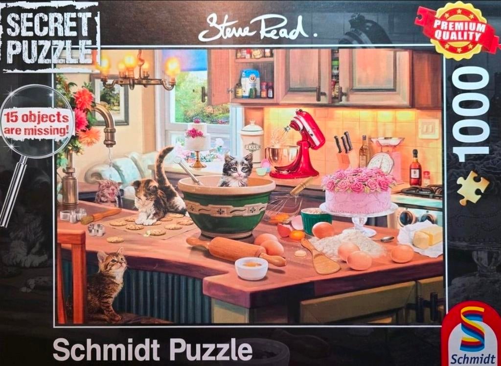 Puzzle 1000 pièces- Secret puzzle "A la cuisine", Enlèvement ou Envoi, 500 à 1500 pièces, Comme neuf, Puzzle
