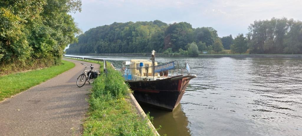 Stalen boot uit 1928, Watersport en Boten, Ophalen, Gebruikt, Staal, Diesel