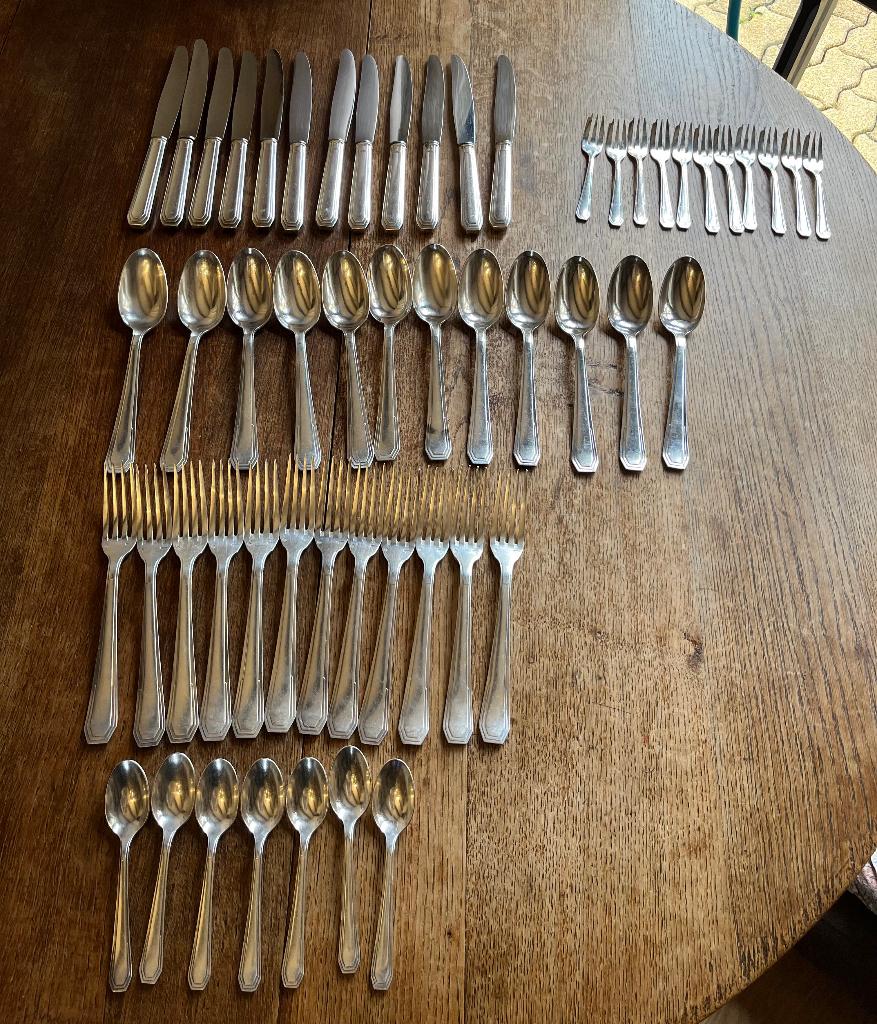 54 verzilverd bestek: argenta, Frankrijk, Ophalen of Verzenden