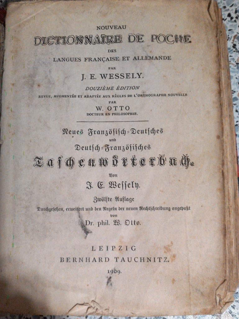 Woordenboek 1909, Boeken, Ophalen of Verzenden, Gelezen, Duits