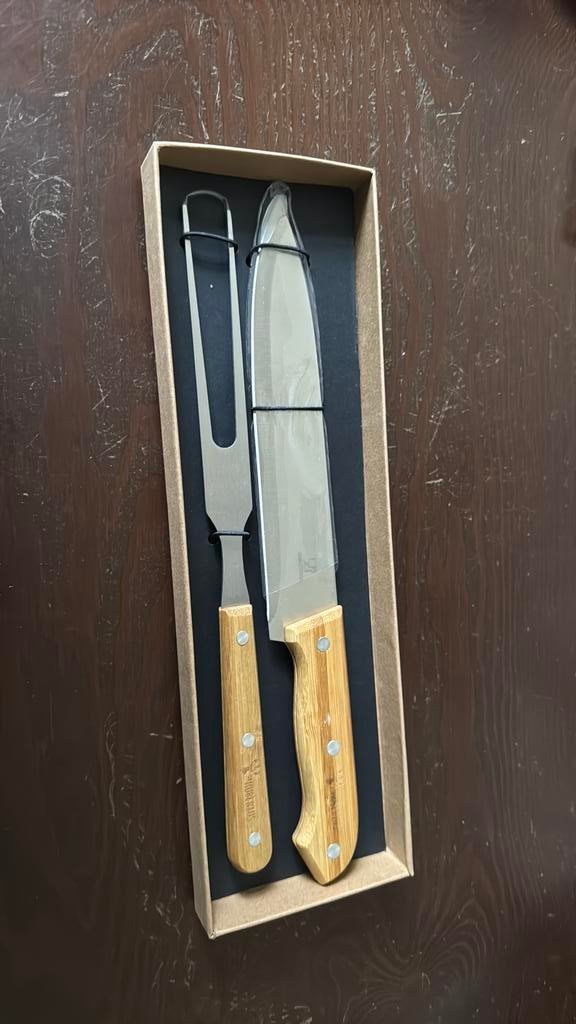 Mes en vork St Hubertus, Ophalen of Verzenden, Nieuw