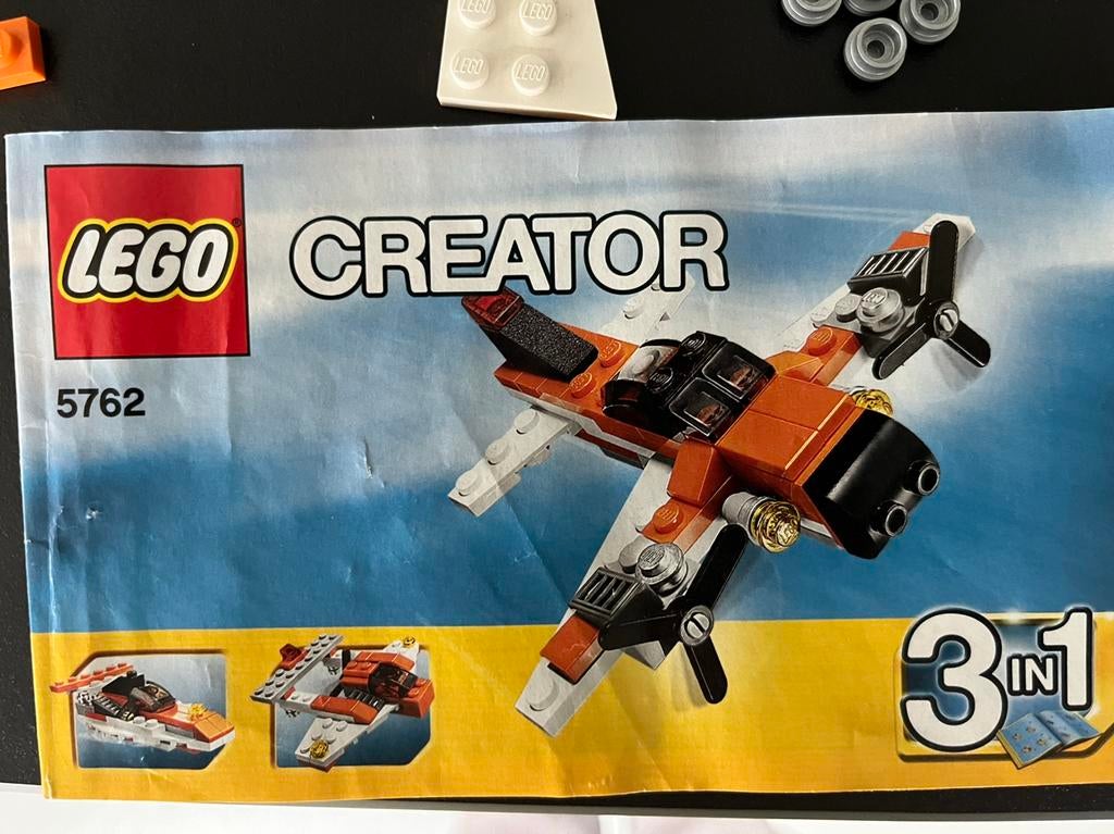 Lego creator 5762 :mini vliegtuig, Ophalen of Verzenden, Zo goed als nieuw, Lego